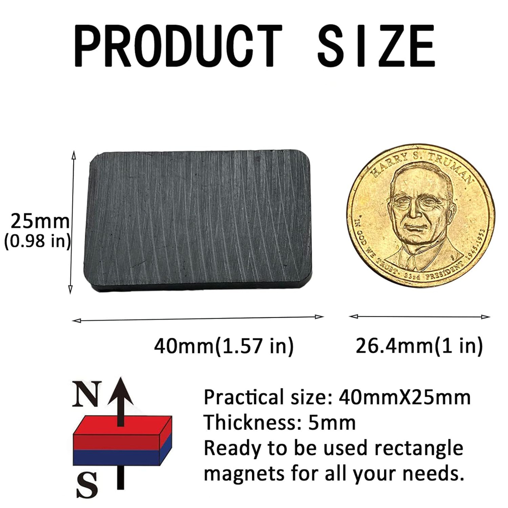 Ferrite Ceramic Blocks Magnets - Hobby Is Science recension och pris