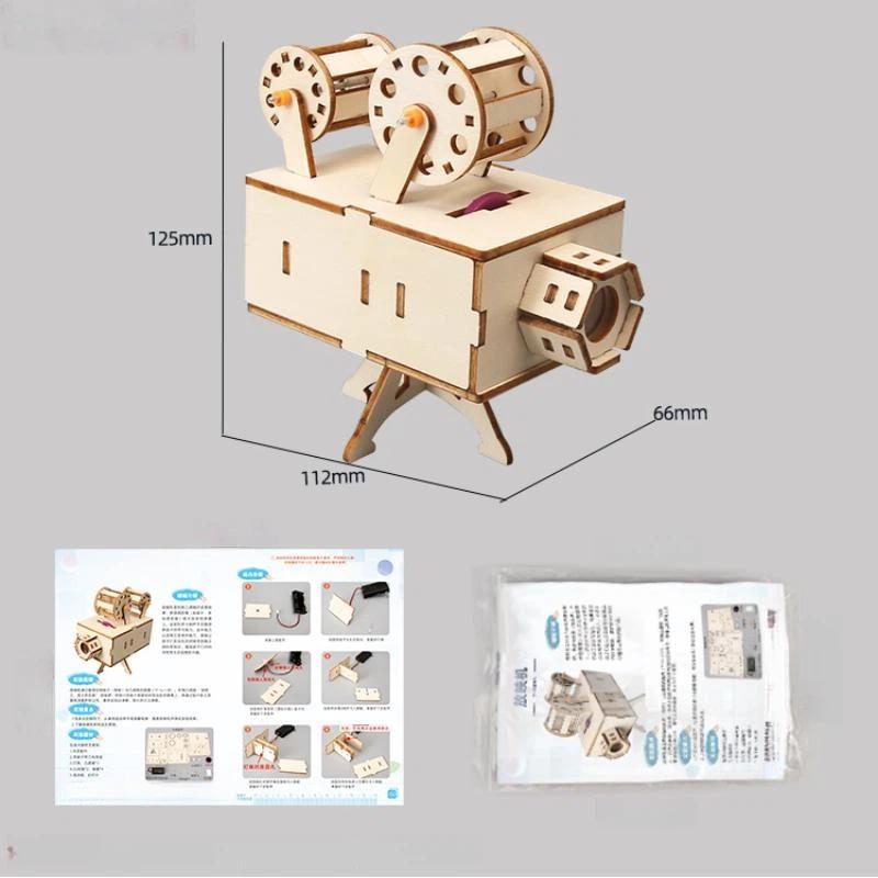 1 Set Wooden DIY Film Projecto - Science Hobby Kit recension och pris