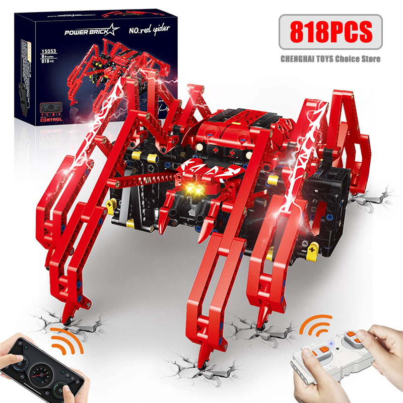 818pcs Remote Control Red Spid - Science Project Robot recension och pris