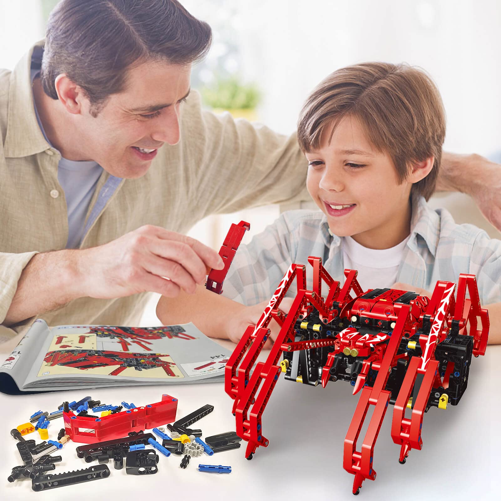 818pcs Remote Control Red Spid - Science Project Robot recension och pris