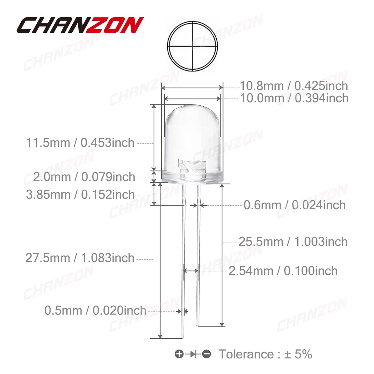 10pcs 10mm IR LED Emitting Dio - Hobby Is Science recension och pris